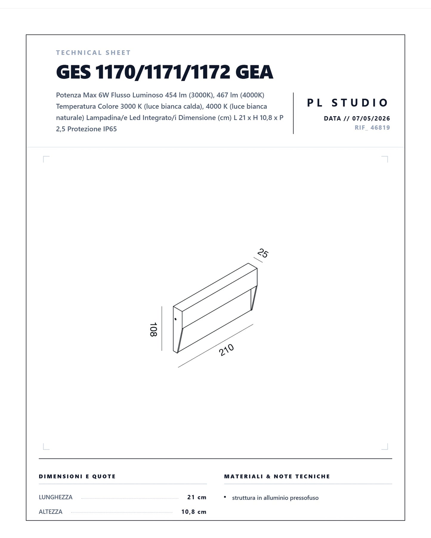 Gea Segnapassi GES1170/1171/1172 LED