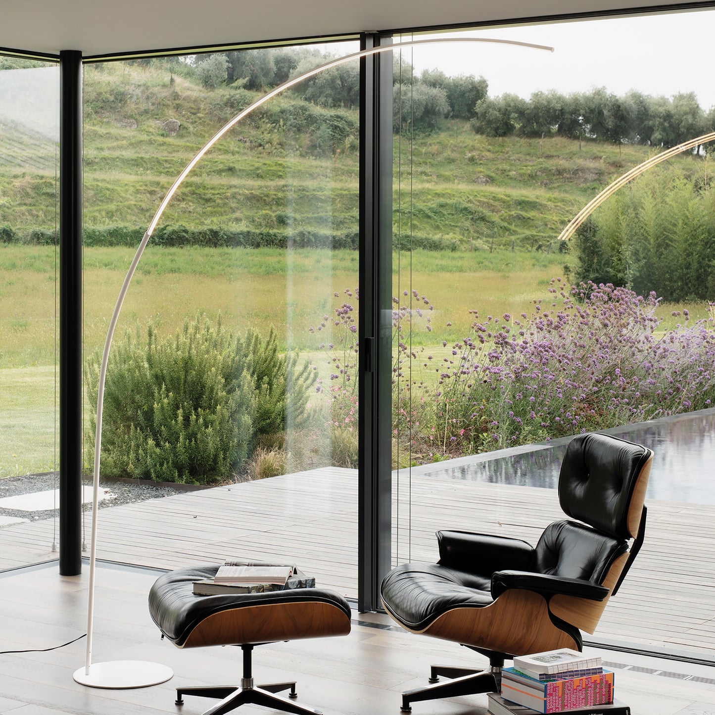 PIANTANA COMET IDEAL LUX AD ARCO LED DIMMERABILE