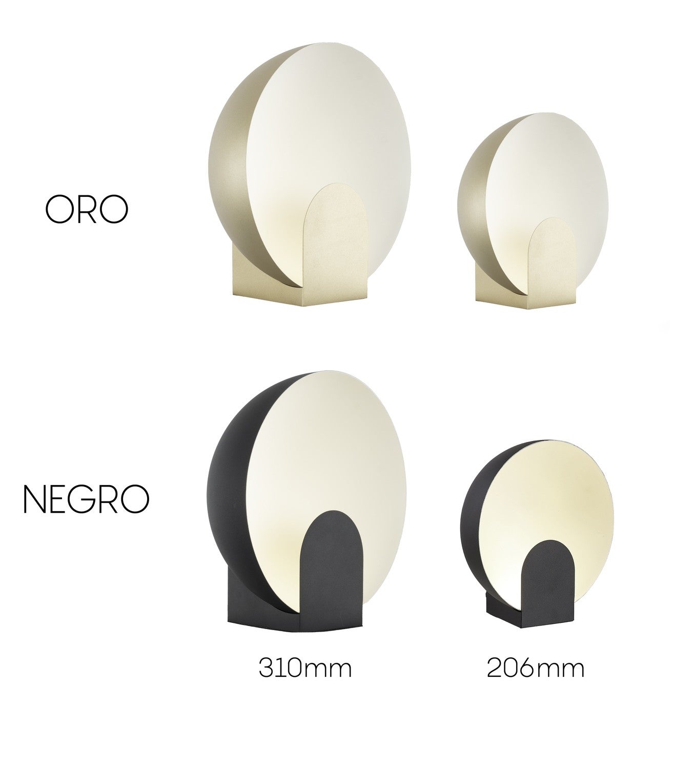 LUME DA TAVOLO MANTRA OCULO LED 2 DIMENSIONI