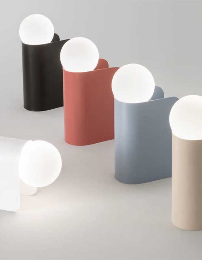 LAMPADA DA TAVOLO G9 BIRBA FABAS COLORATO