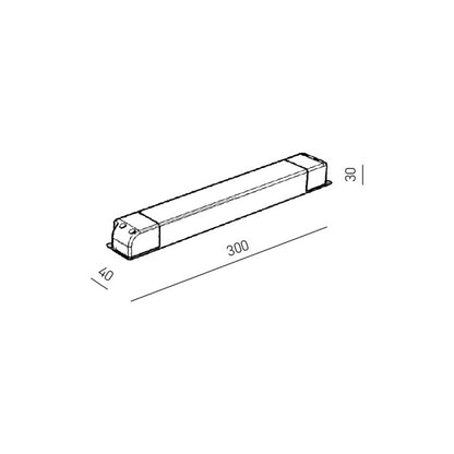 ALIMENTATORE 120 W ( GAETA TR R2) NON DIMMERABILE IN REMOTO PER BINARI DA INCASSO E DA SUPERFICIE GEA