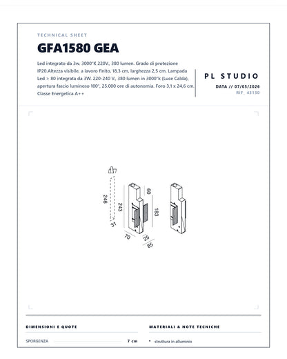 GFA1580 Gea Luce Segnapasso Led