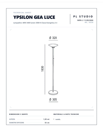 PIANTANA YPSILON GEA LUCE LED 3000k