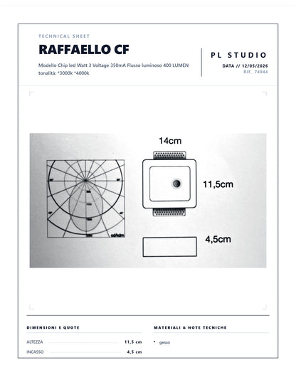 SEGNAPASSI DA INCASSO A LED RAFFAELLO CF
