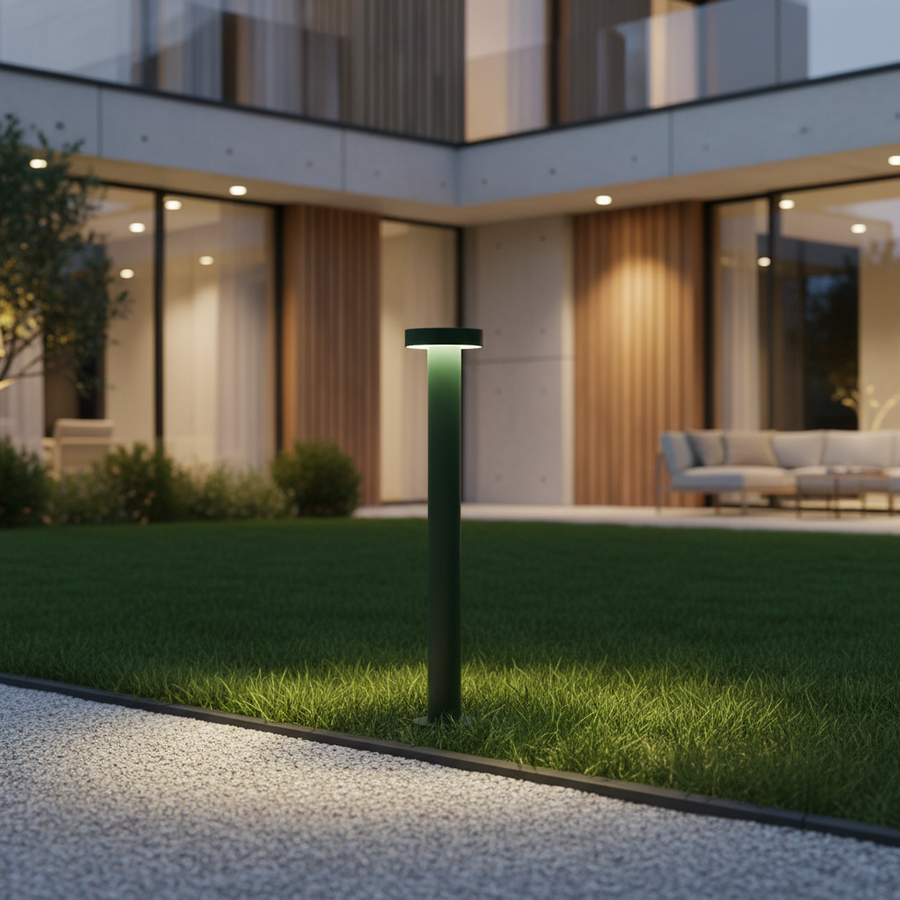 Paletto da Giardino a Led 12W, IP65, H.60cm, 3000K, Alluminio Verniciato