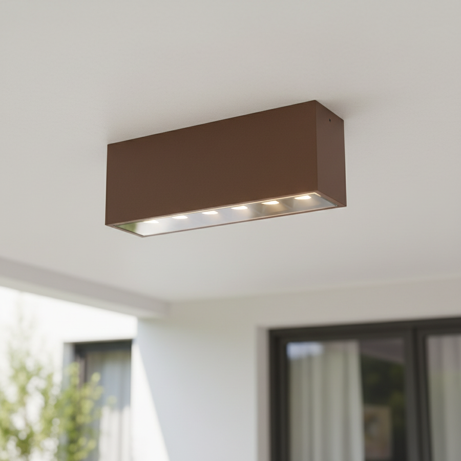 Redo Aroos Plafone Led IP65 in Alluminio