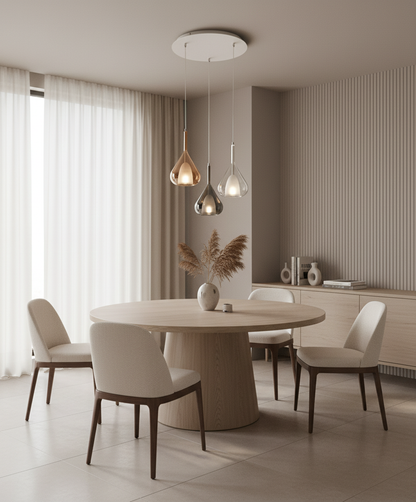 LAMPADARIO A MULTISOSPENSIONE FABAS LILA