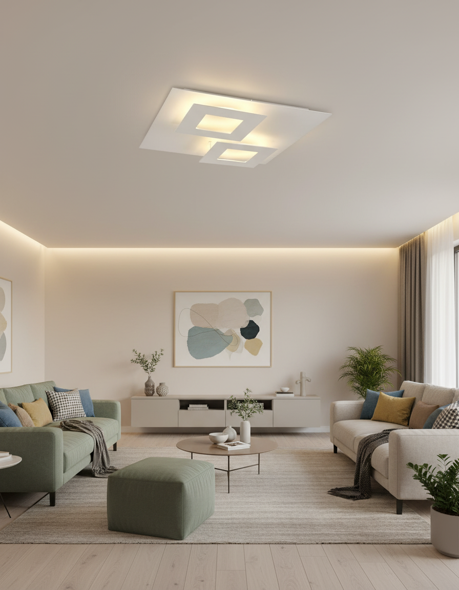 PLAFONIERA DALIA 50 x 50 CM MANTRA LED 48w 3360LUMEN