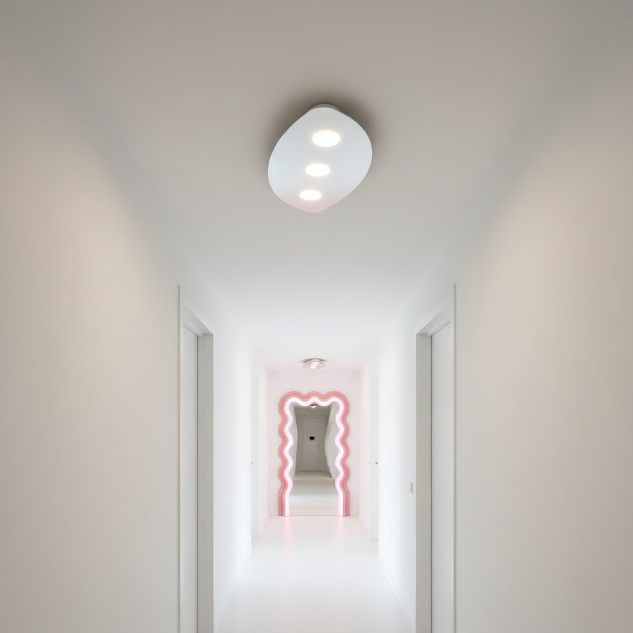 PLAFONIERA SHAPE TOPLIGHT GX53 SABBIA/BIANCA/GRIGIO