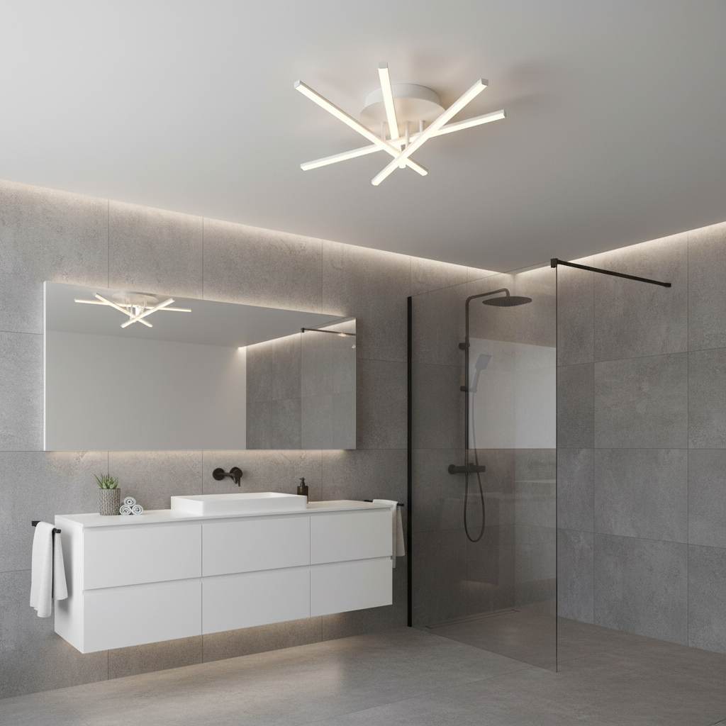 PLAFONIERA TULLIA GEALUCE 4 BACCHETTE LED