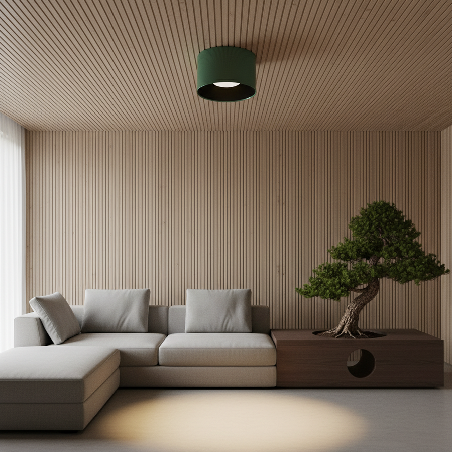 PLAFONIERA CILINDRICA LED 2 MISURE 2 COLORI
