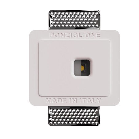 SEGNAPASSO IN GESSO QUADRATO CF CANOVA LED INTEGRATO
