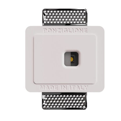 SEGNAPASSO IN GESSO QUADRATO CF CANOVA LED INTEGRATO